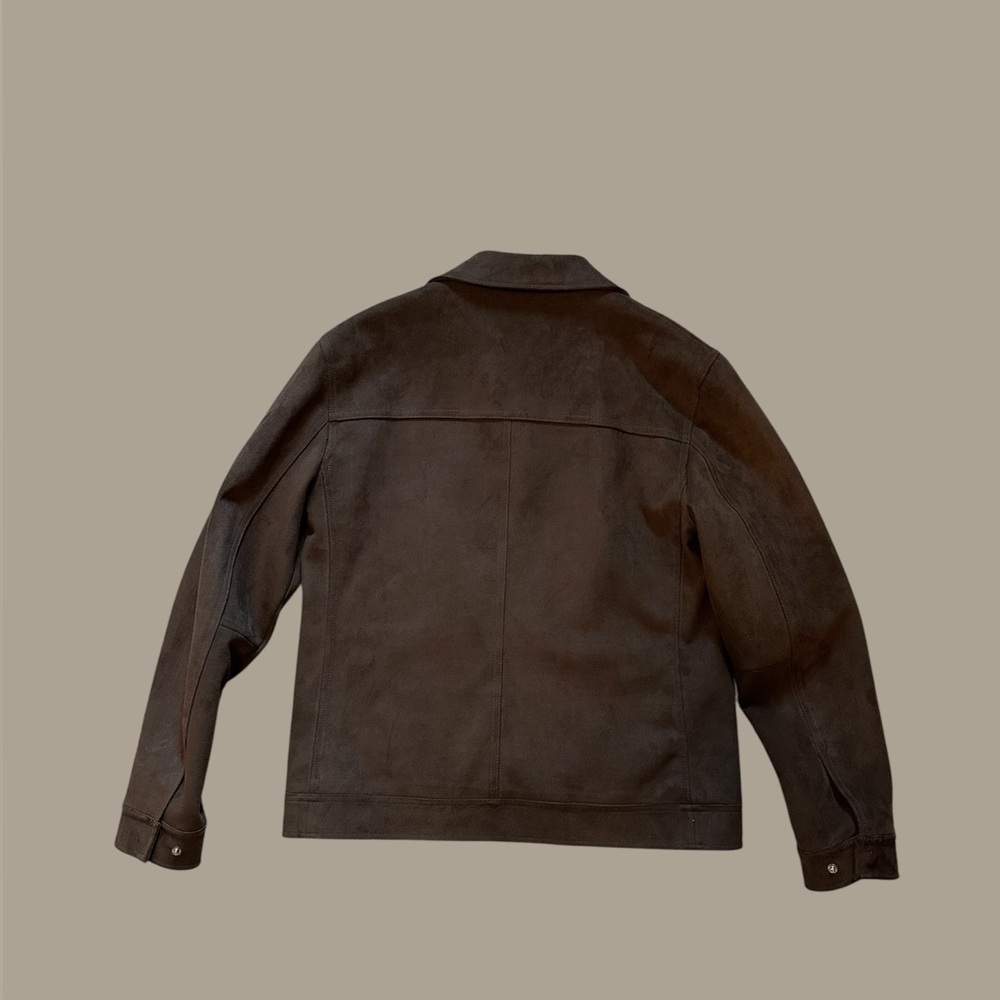 Hart Schaffner Marx Brown Faux Suede Jacket, men’s size M - Picture 3 of 6
